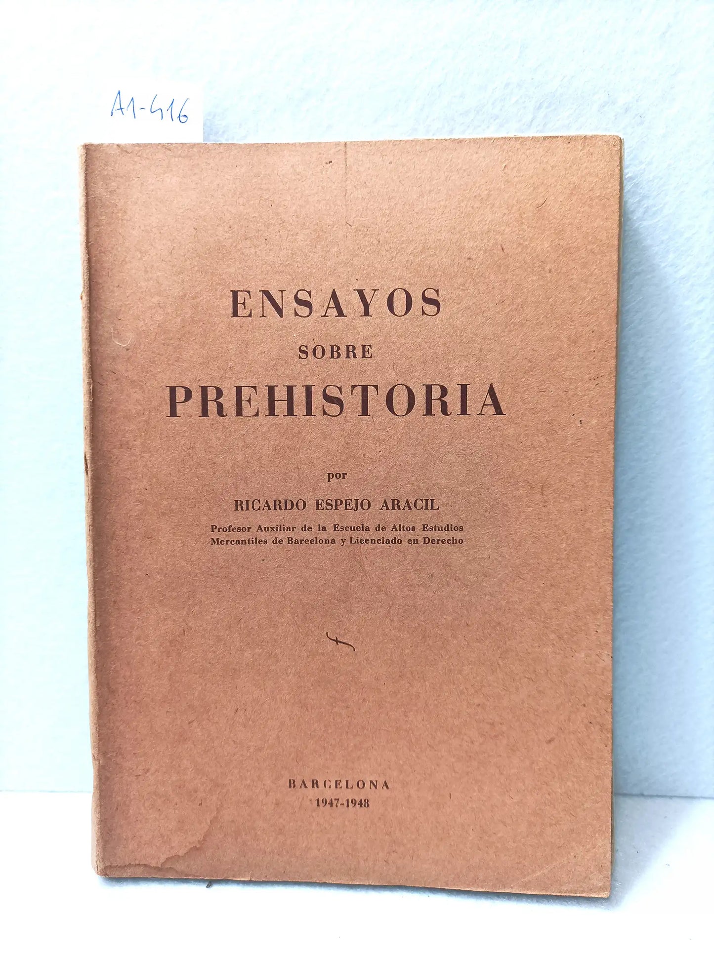 Ensayos sobre prehistoria.