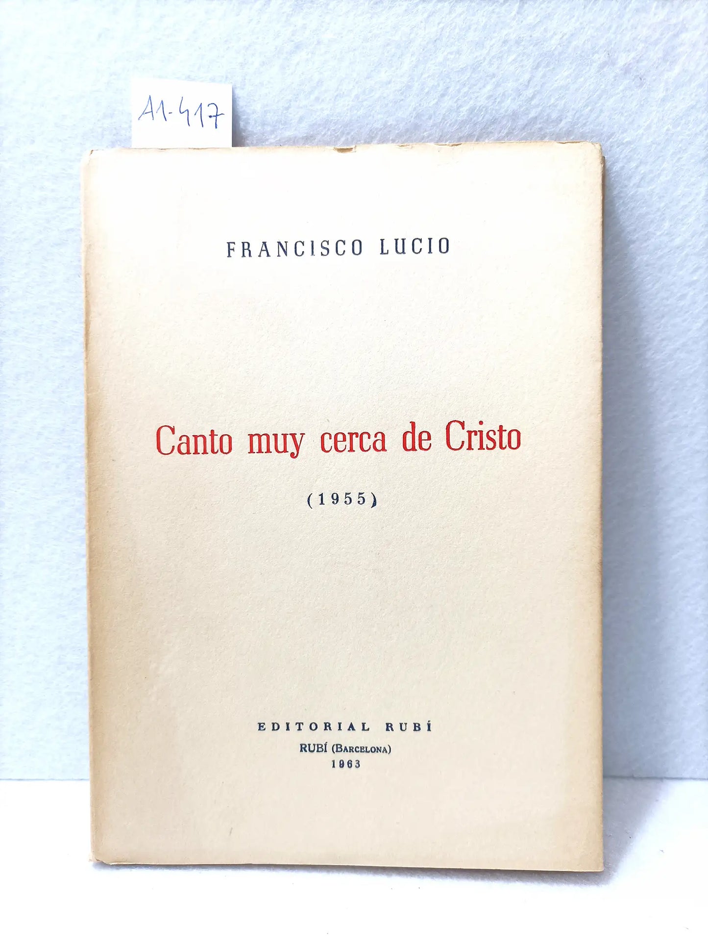 Canto muy cerca de cristo (1955).