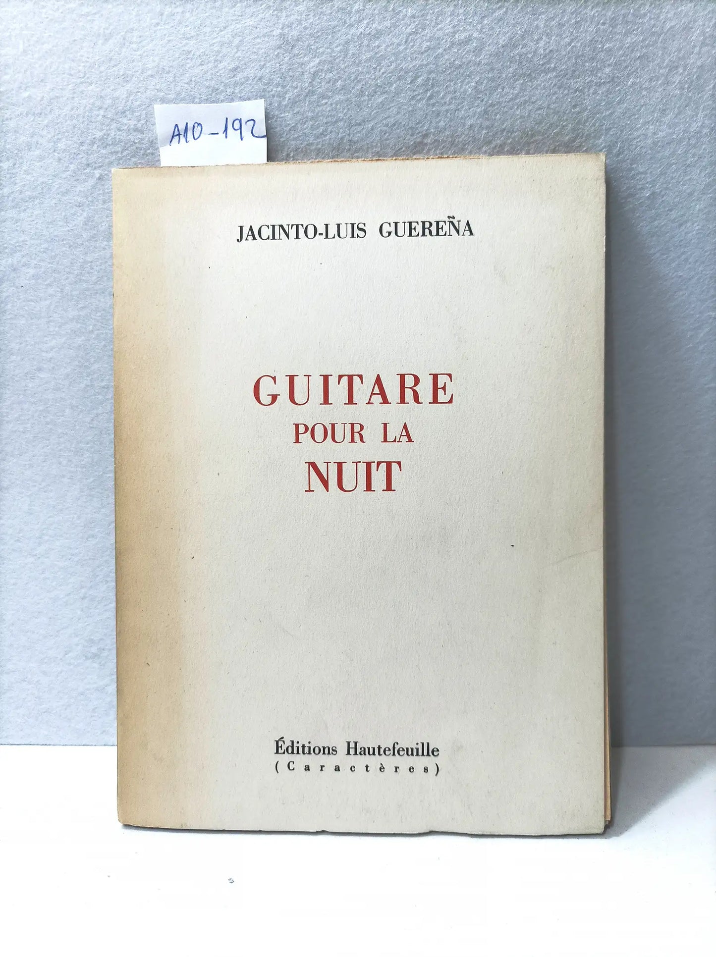 Guitare pour la nuit.