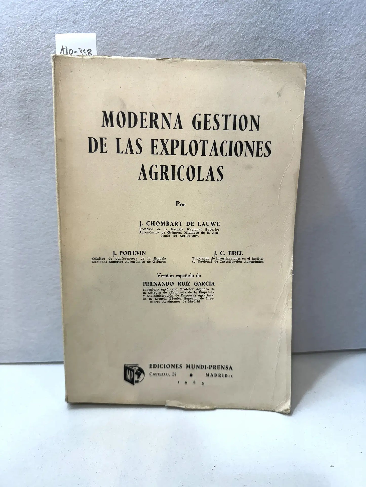Moderna gestión de las explotaciones agrícolas.