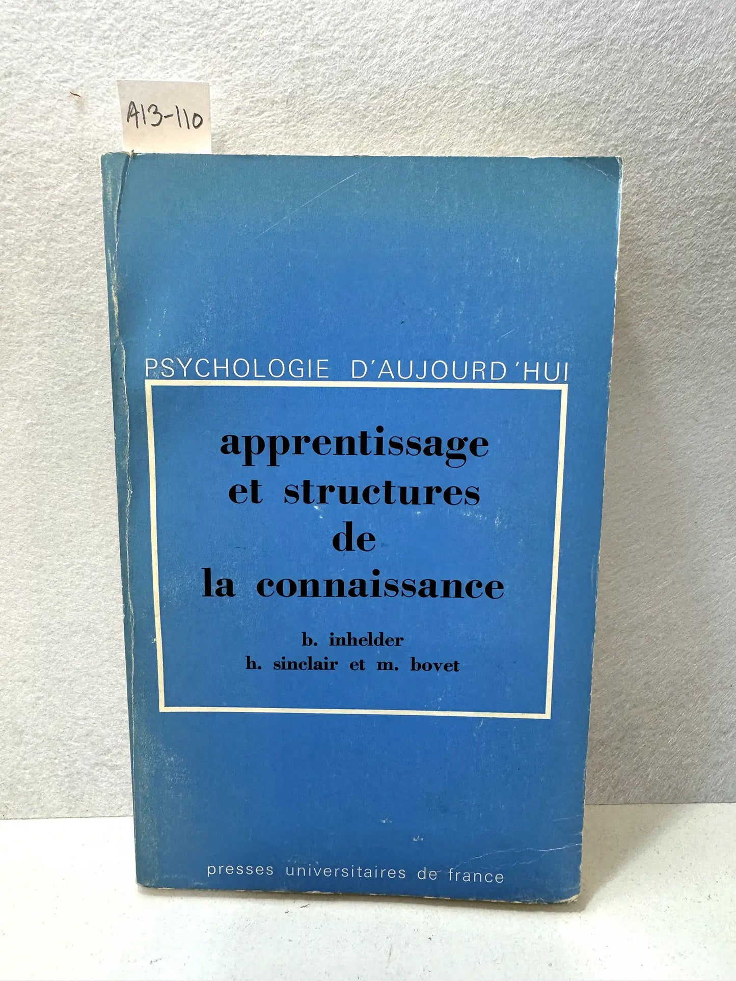 Apprentissage et structures de la connaisance.