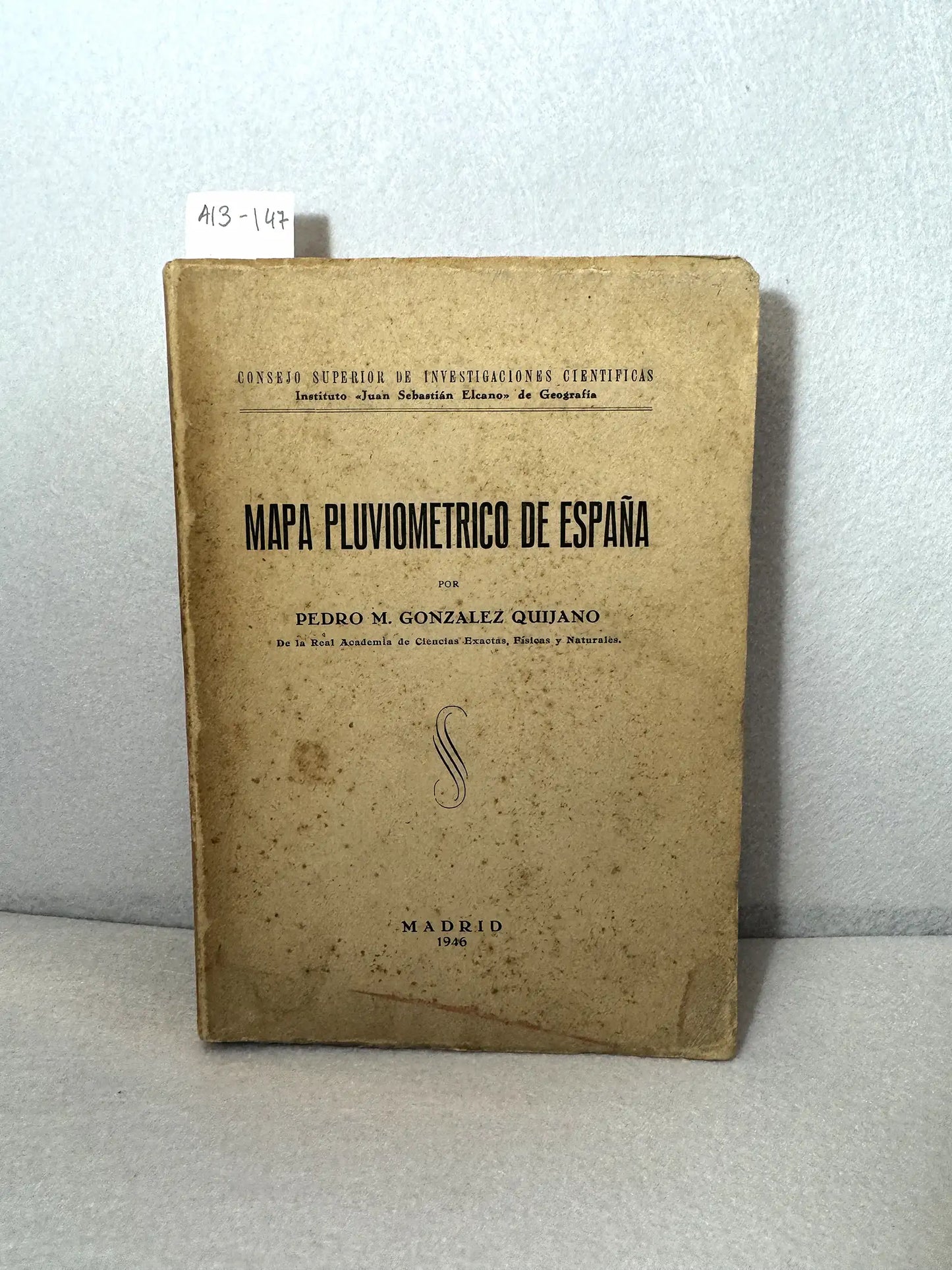 Mapa Pluviométrico de España.