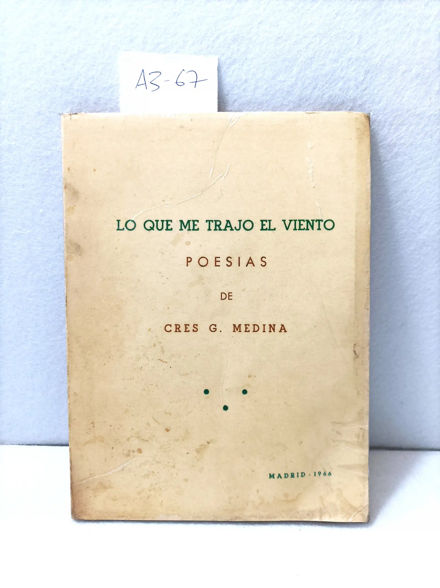 Lo que me trajo el viento. Poesías.