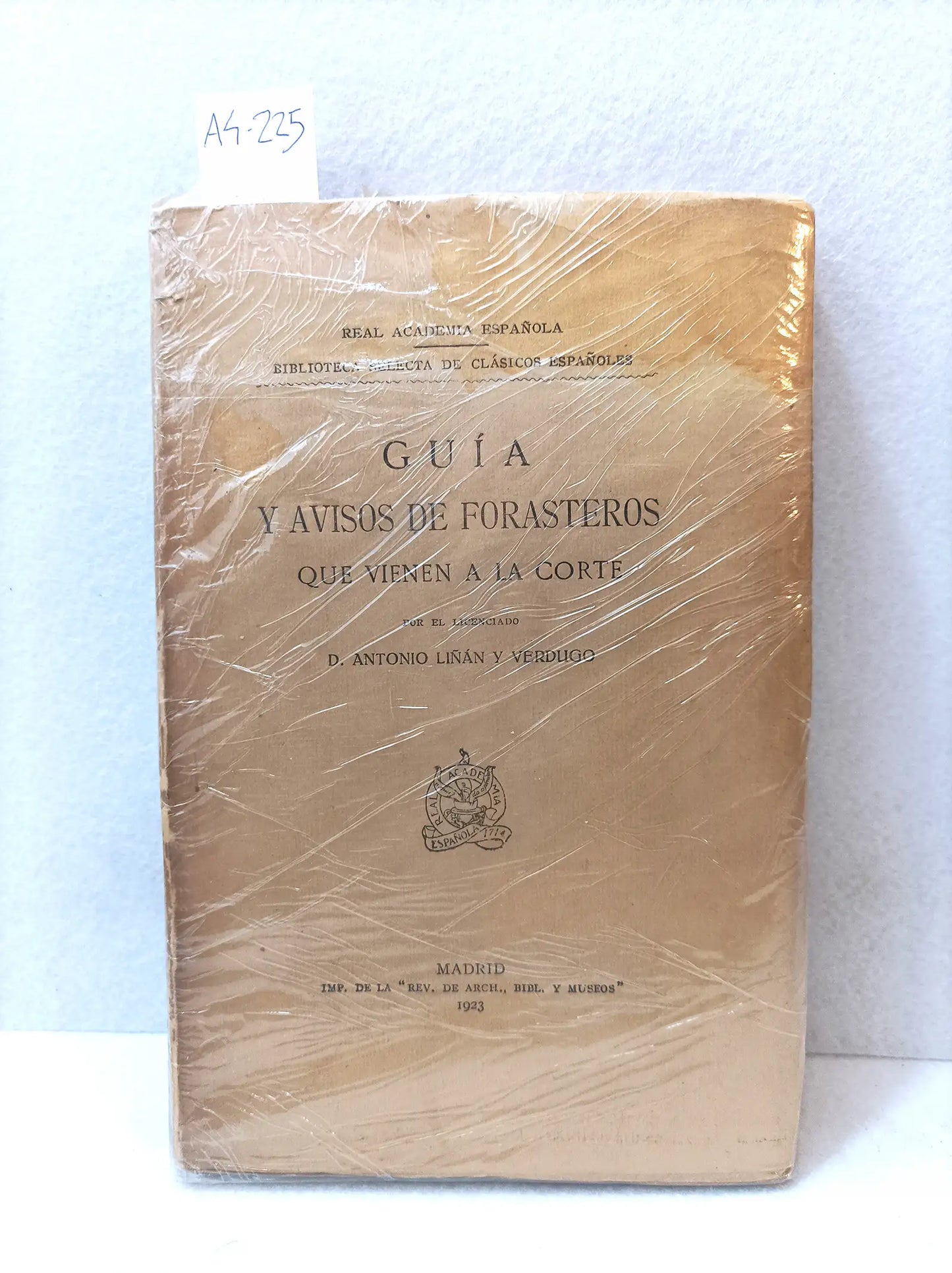 Guía y avisos de forasteros que vienen a la corte.