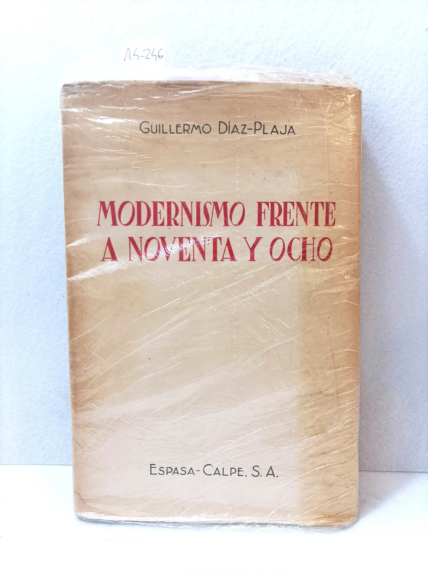 Modernismo frente a noventa y ocho.