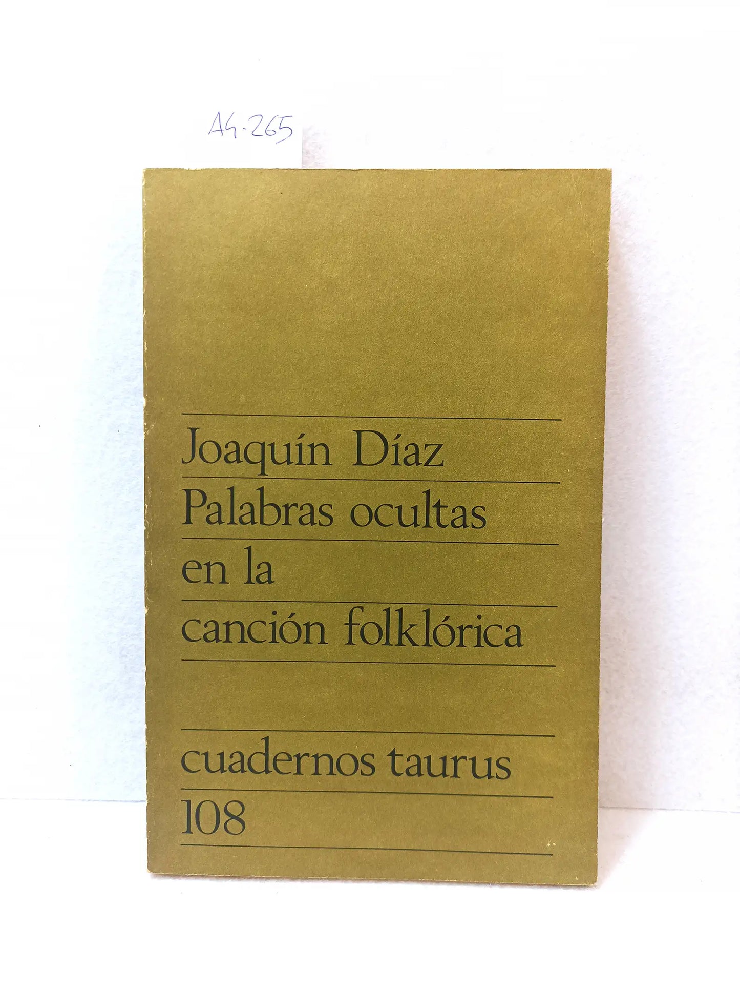 Palabras ocultas en la canción folklórica.