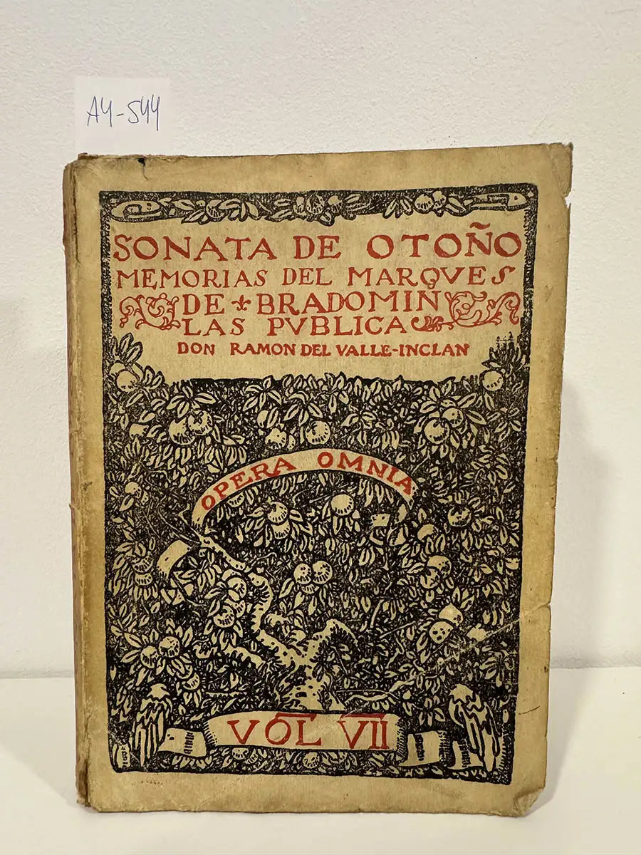 Sonata de Otoño. Memorias del marques de Bradomín. Opera Omnia vol VII.