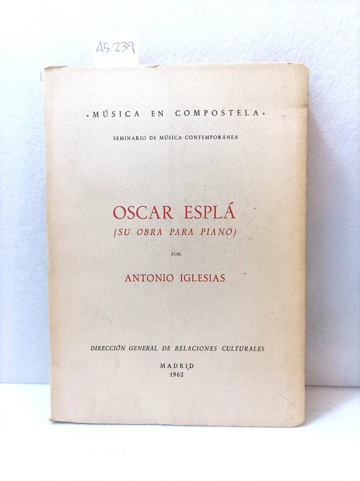 Oscar Espla (su obra para piano).
