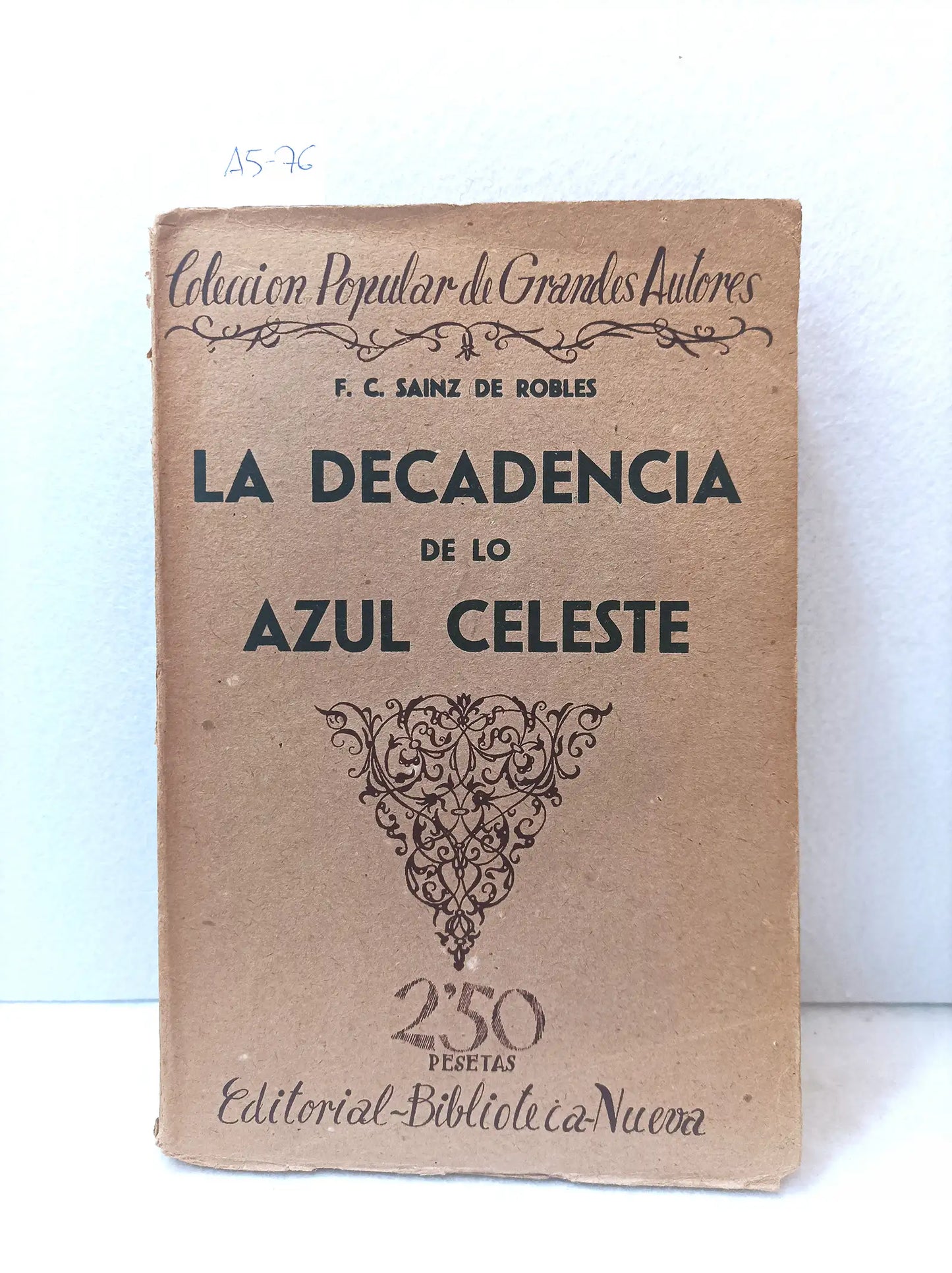 La decadencia de lo azul celeste.