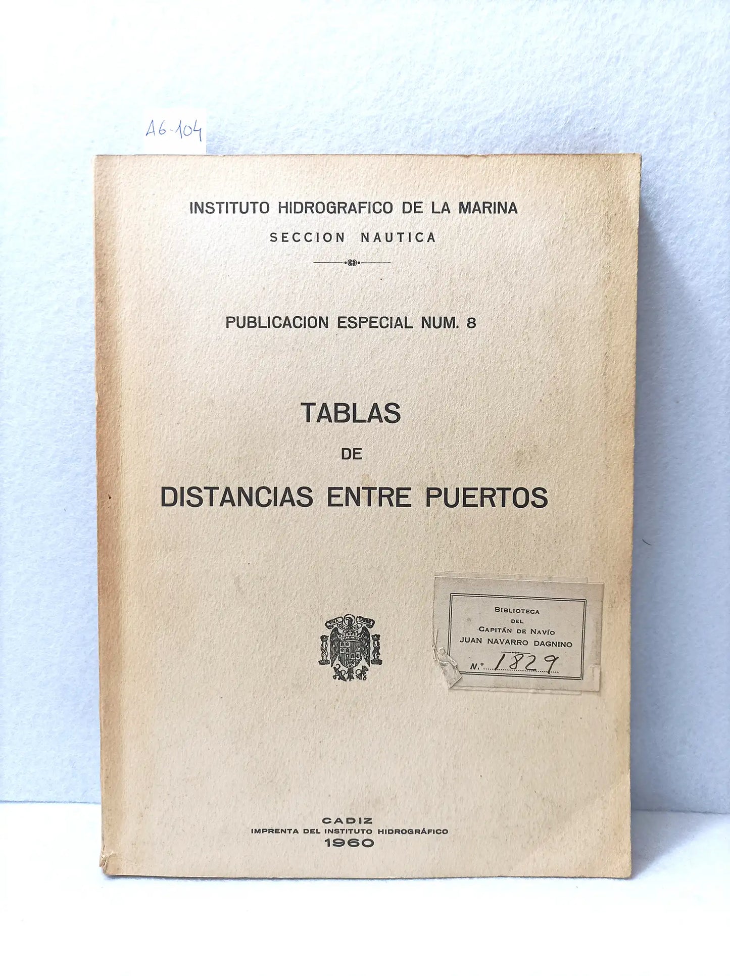 Tablas de distancias entre puertos.