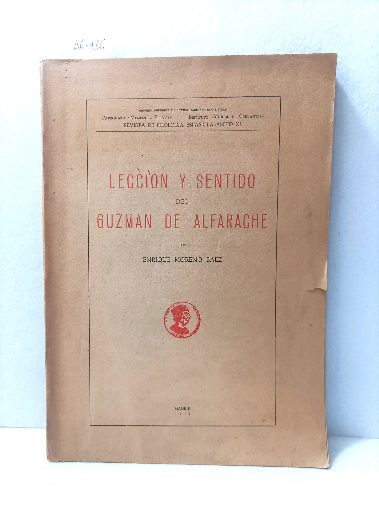 Lección y sentido del Guzmán de Alfarache.
