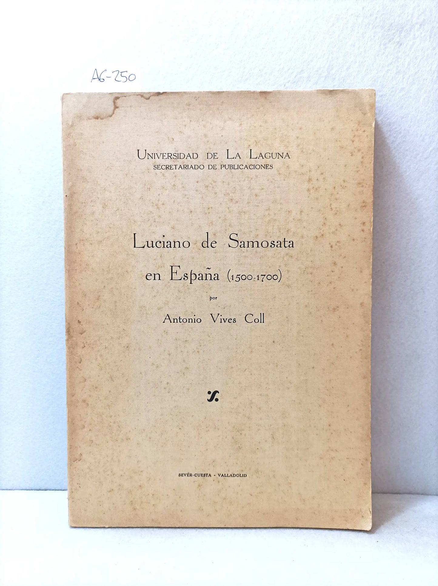 Luciano de Samosata en España (1500 - 1700).