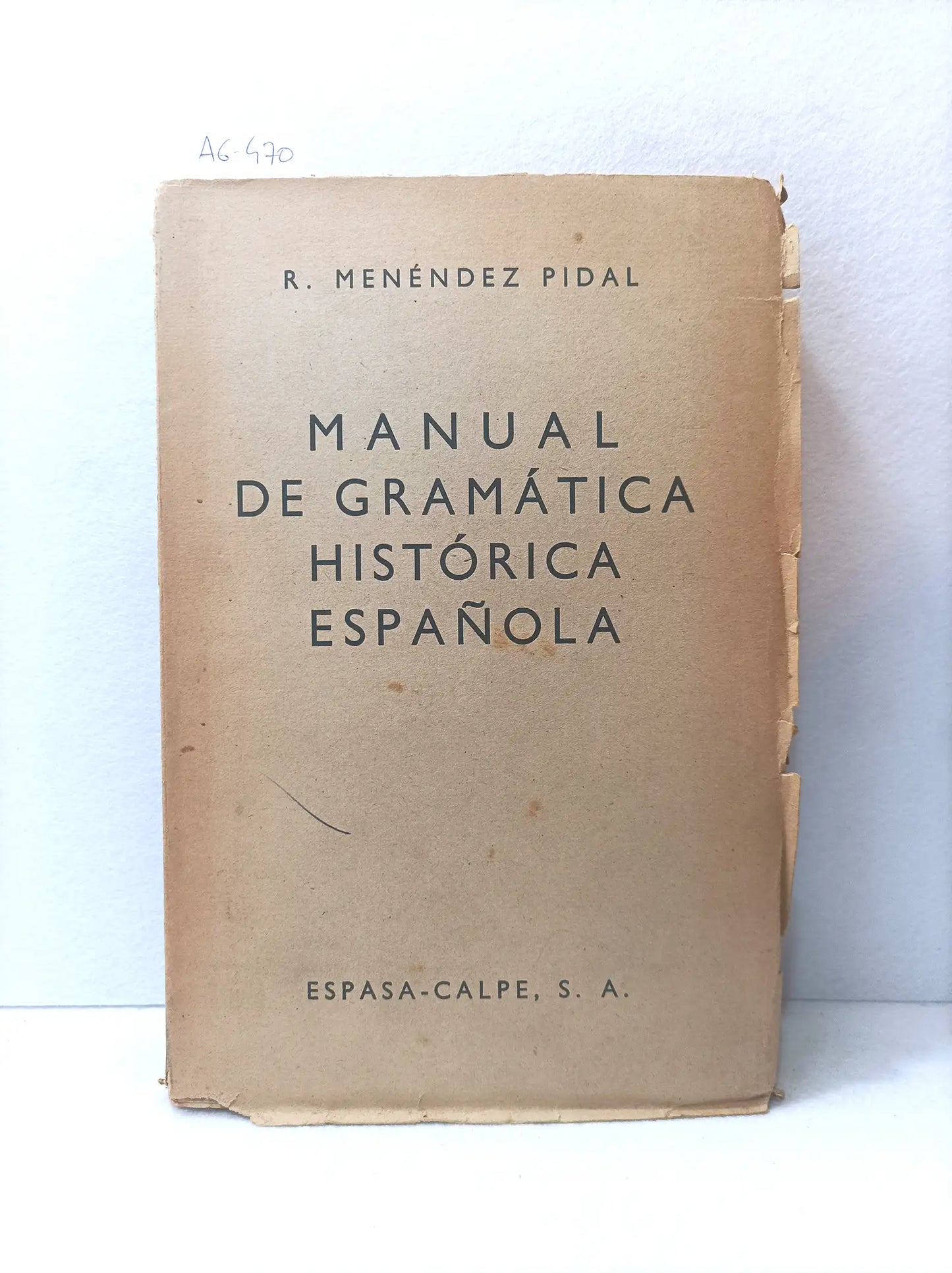 Manual de gramática histórica española.