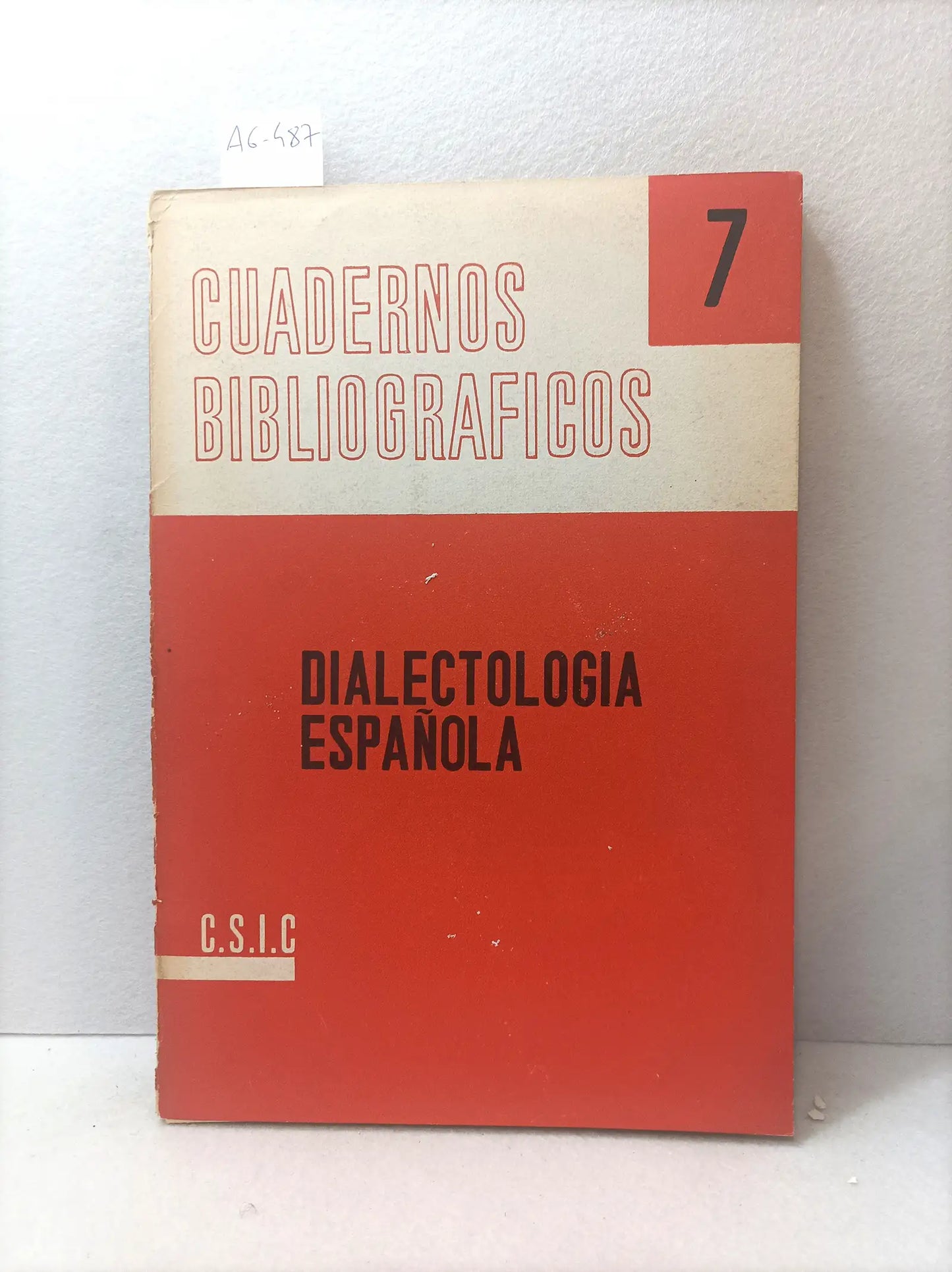 Cuadernos bibliográficos nº 7. Dialectología española.