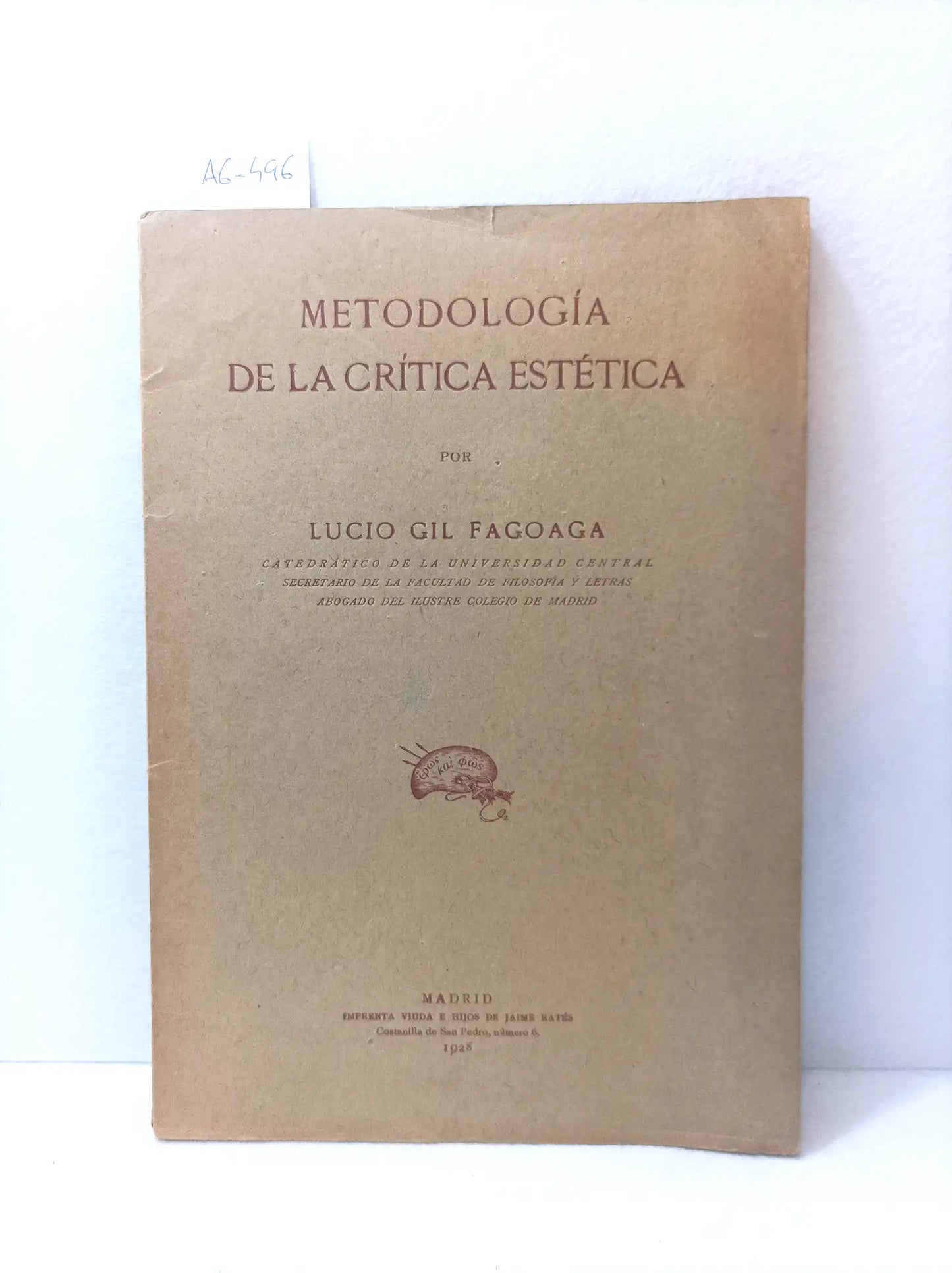 Metodología de la crítica estética.
