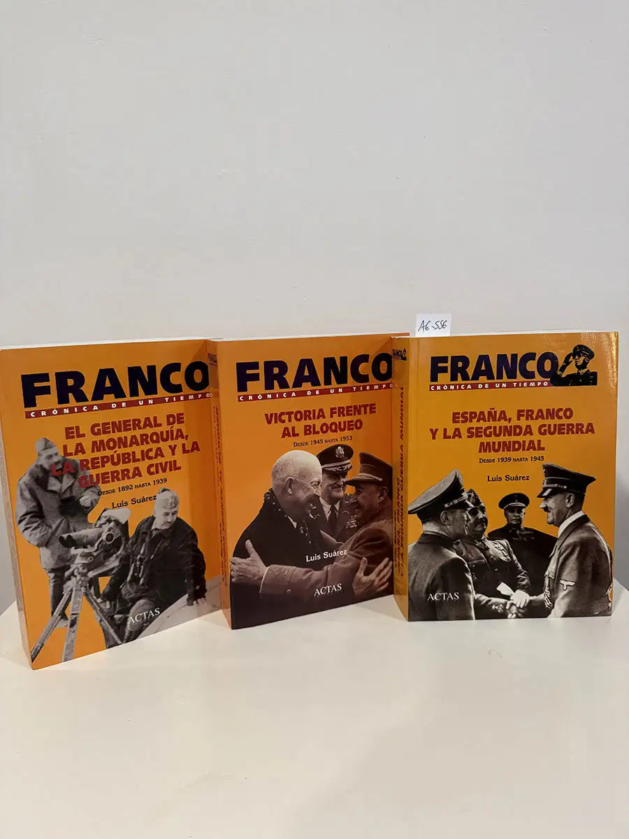 Franco, crónica de un tiempo. (3 tomos). 1º: El general de la monarquía, la república y la guerra civil. Desde 1892 hasta 1939. 2º: España, Franco y la segunda guerra mundial. Desde 1939 hasta 1945. 3º: Victoria frente al bloqueo. 1945 hasta 1953.
