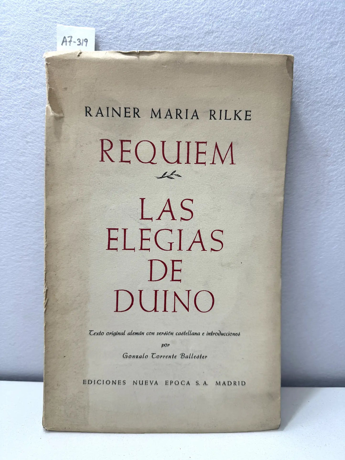 Requiem. Las elegías del Duino.