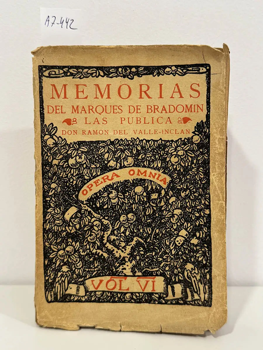 Sonata de Estío. Memorias del Marqués de Bradomín. (Opera Omnia, vol VI).