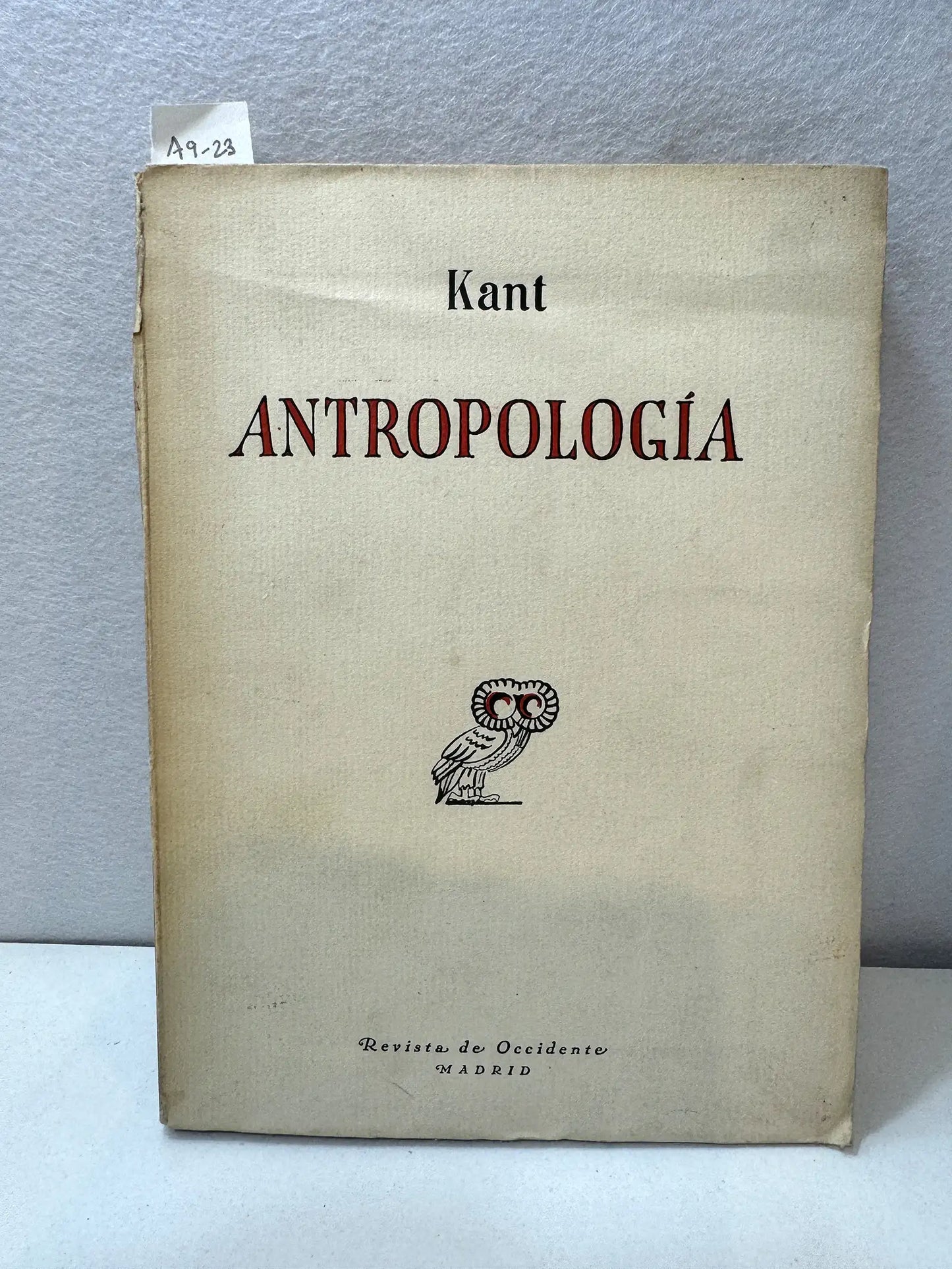 Antropología en sentido pragmático.