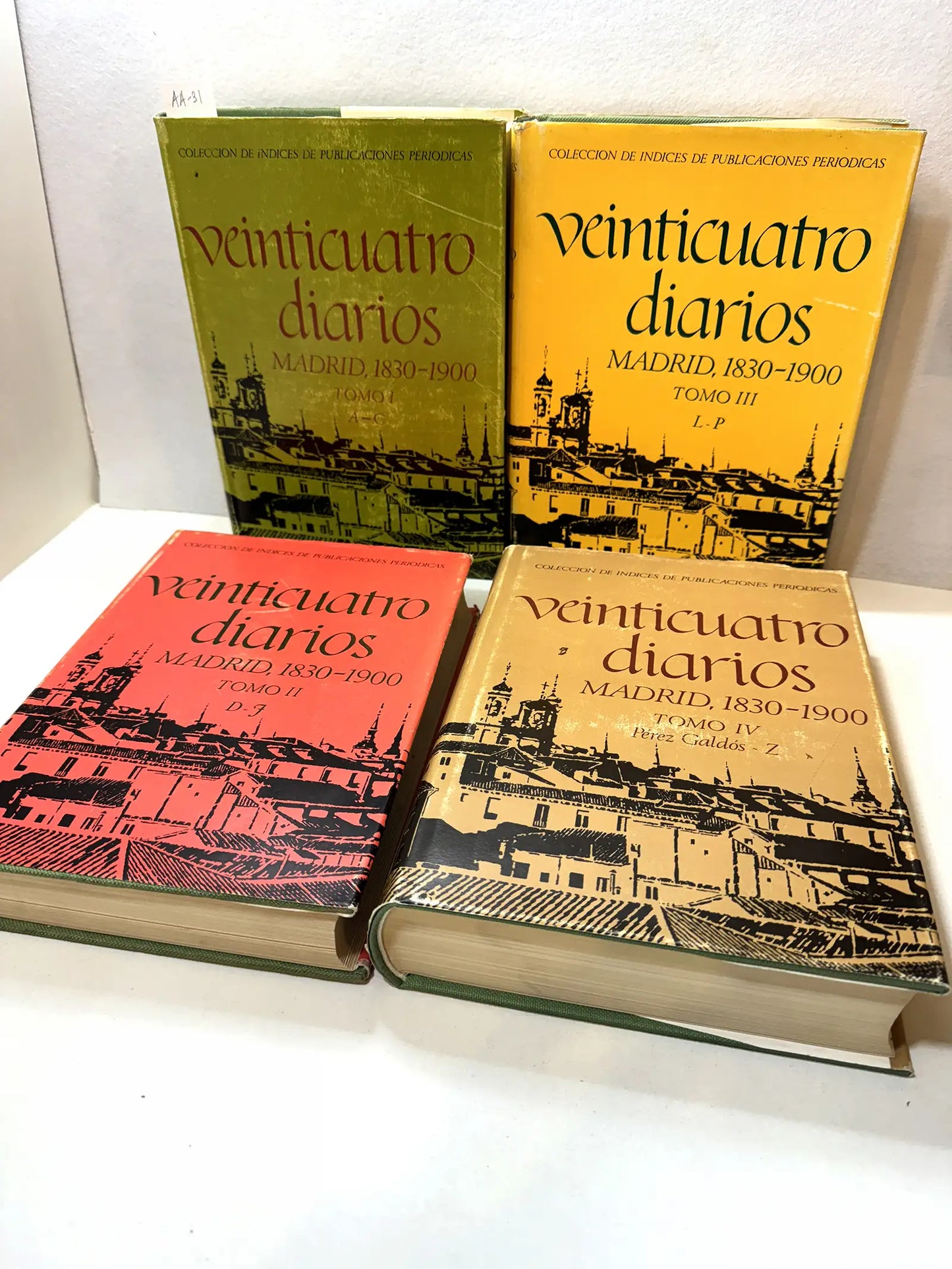 Veinticuatro diarios. Madrid, 1830 - 1900. (Tomos I, II, III y IV)
