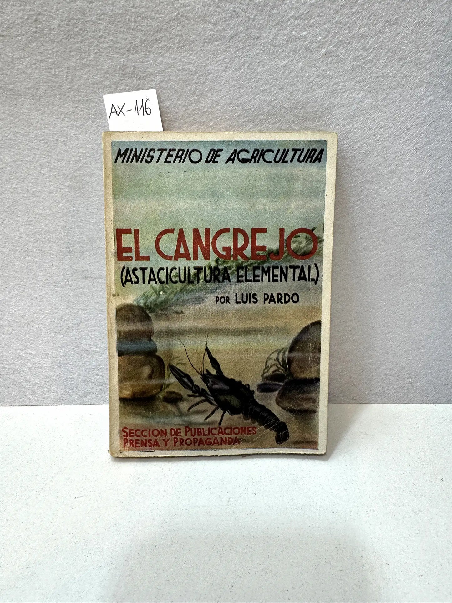 El cangrejo (Astacicultura elemental).
