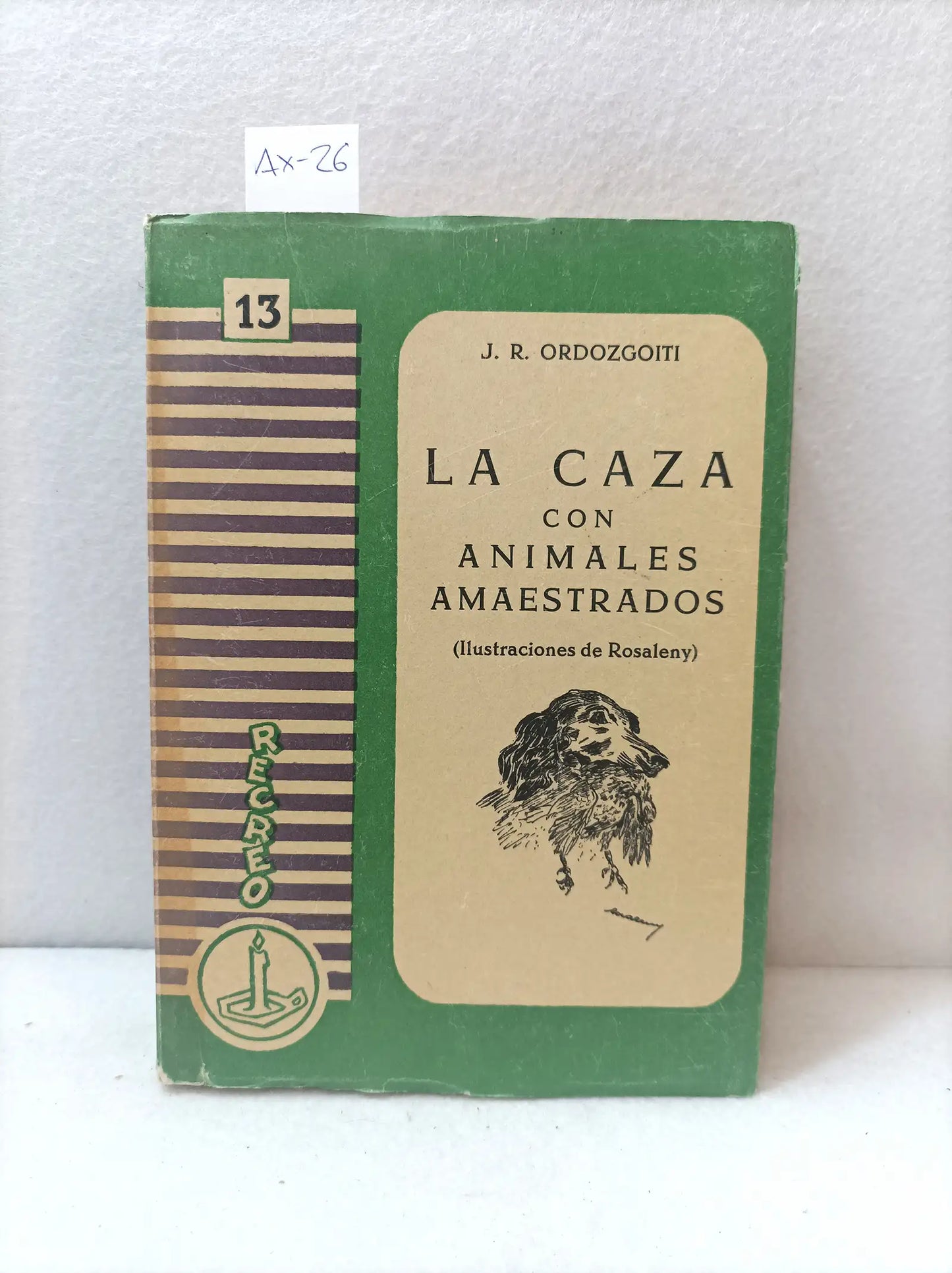 La caza con animales amaestrados.