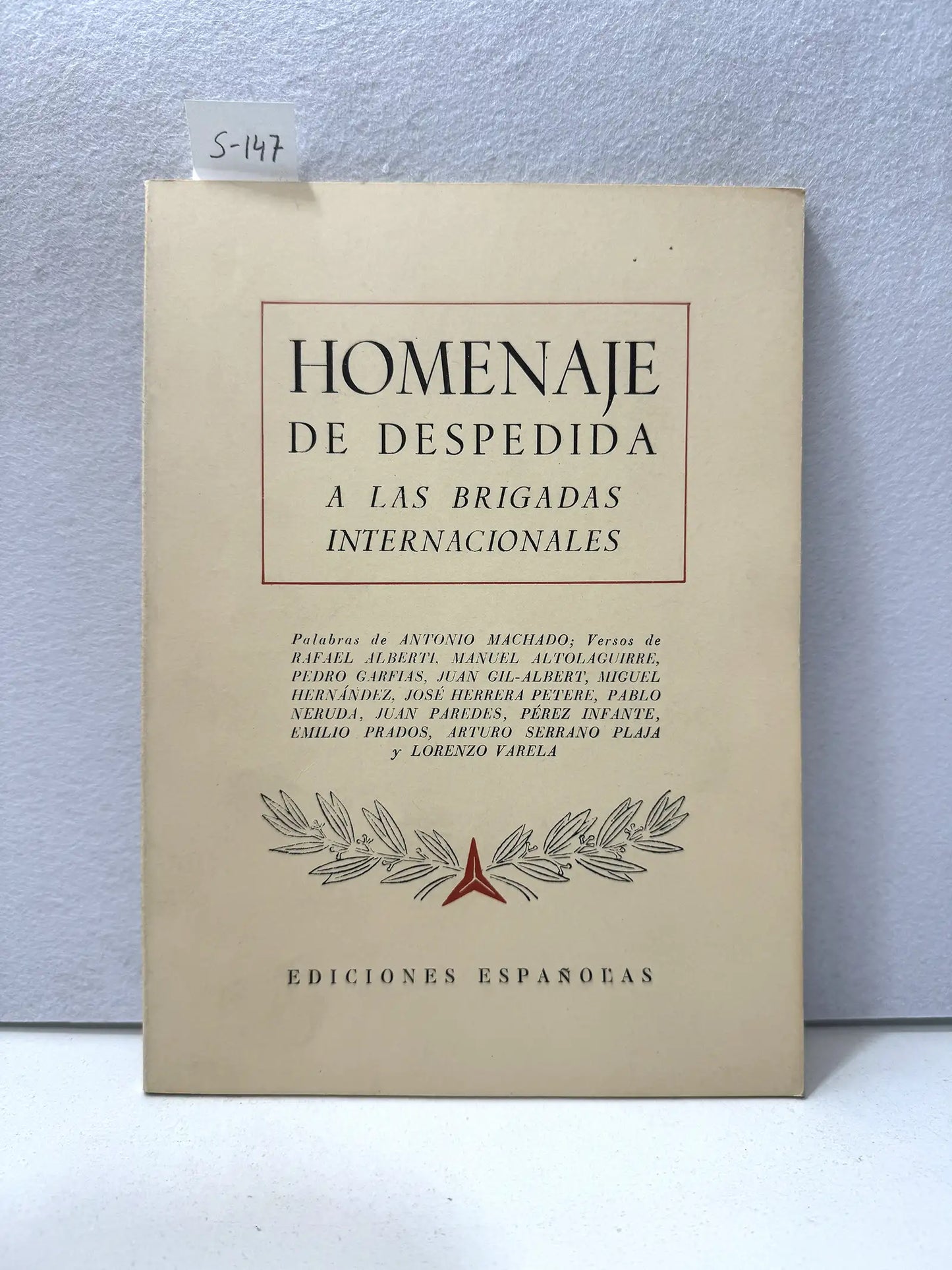 Homenaje de despedida a las Brigadas Internacionales.