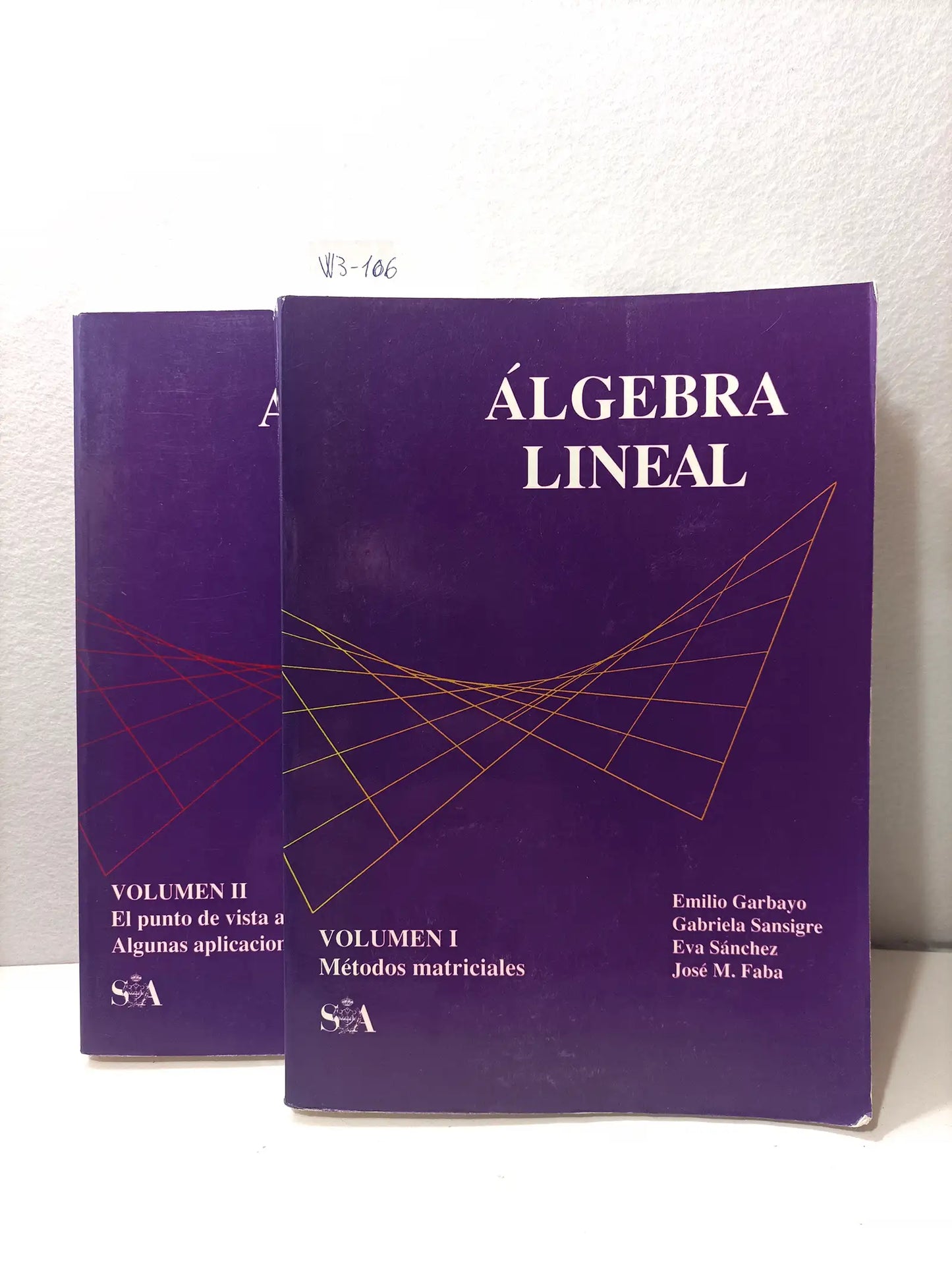 Álgebra lineal. Volumen I métodos matriciales y volumen 2 el punto de vista abstracto. Algunas aplicaciones técnicas.