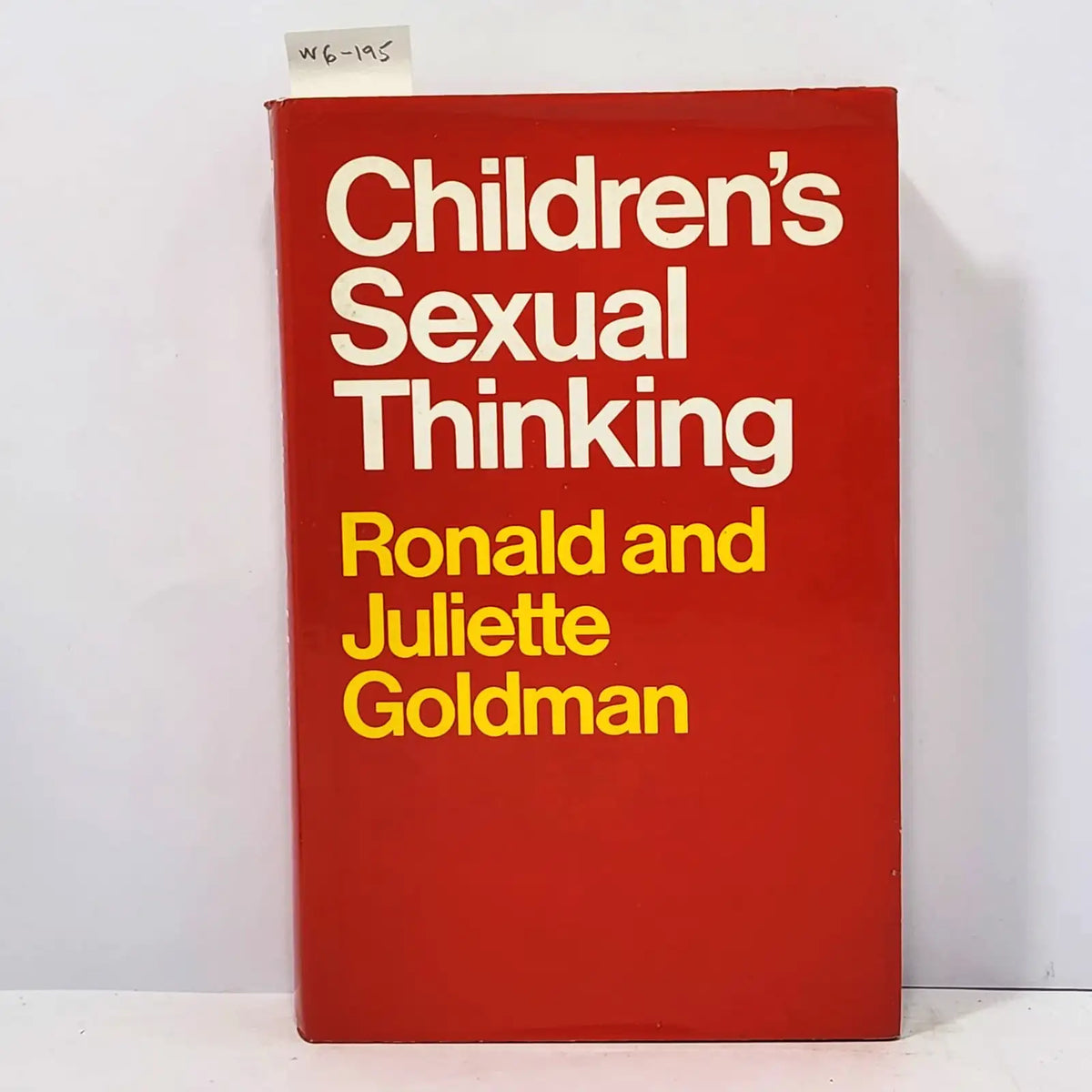 Children's Sexual Thinking. — GOLDMAN, Ronald and Juliette.