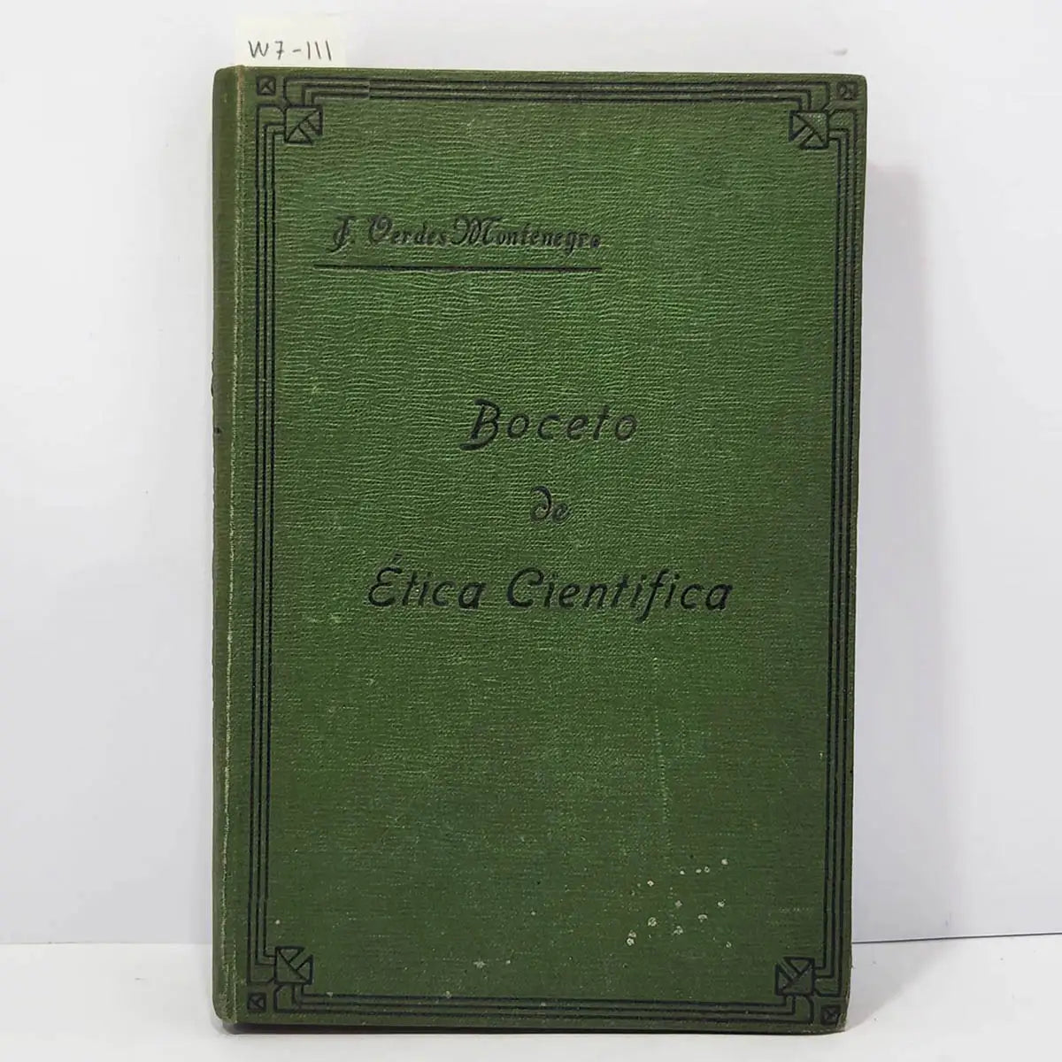 Boceto de ética científica.