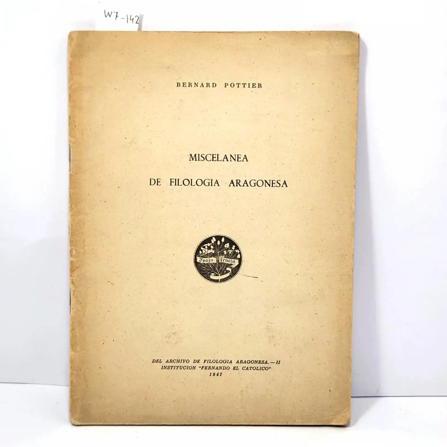 Miscelánea de filología aragonesa.