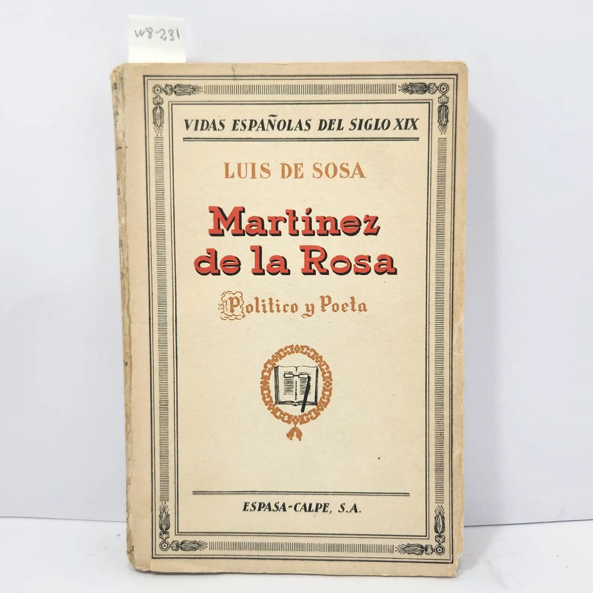 Martínez de la Rosa, político y poeta. — de SOSA, Luis.