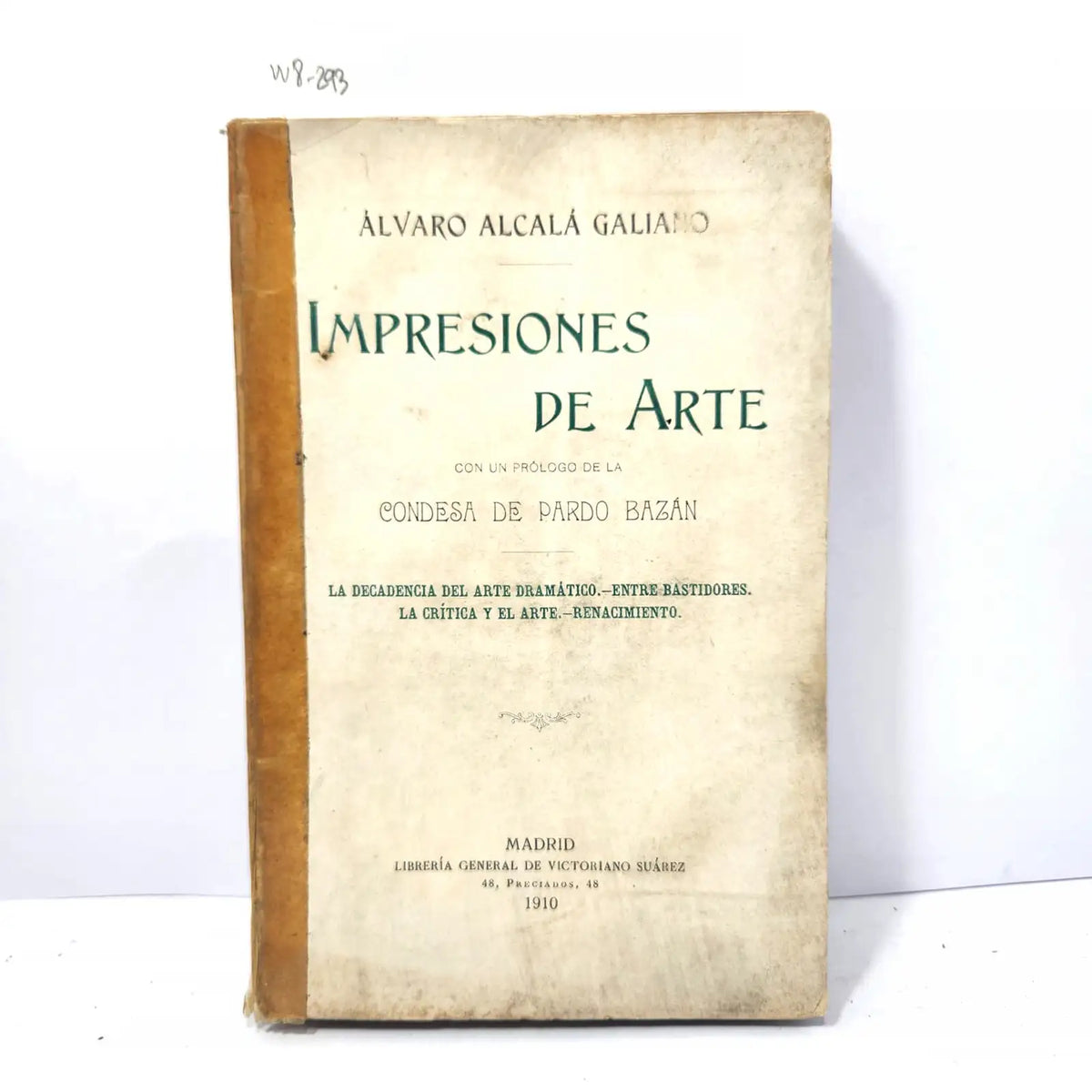 Impresiones de Arte. — ALCALÁ GALIANO, Álvaro.