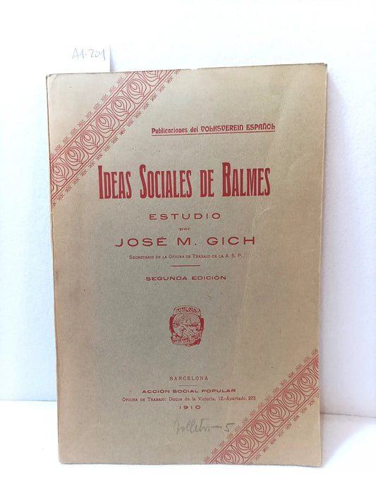 Ideas sociales de Balmes.