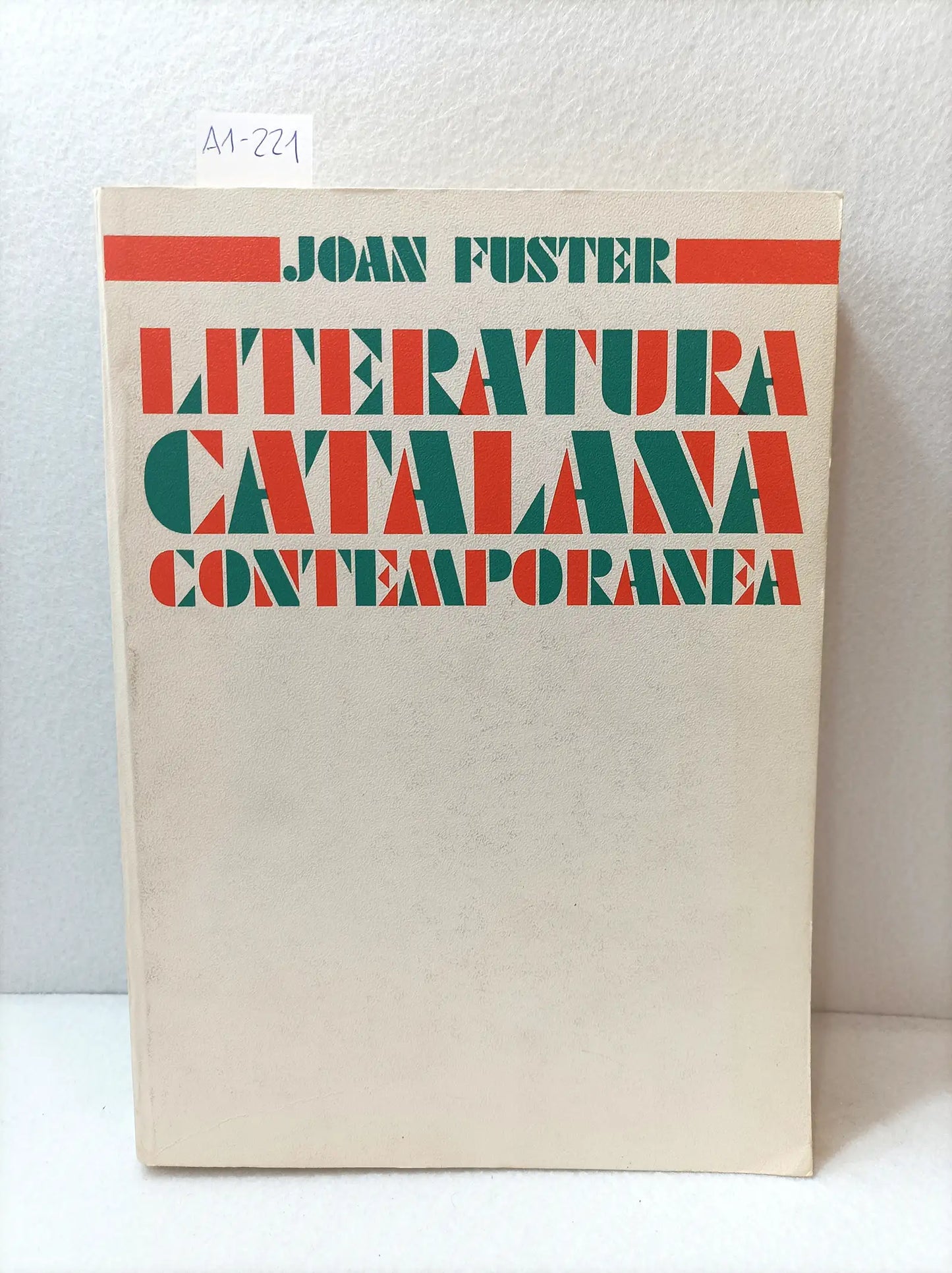 Literatura catalana contemporánea.