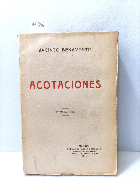 Acotaciones. Primera serie.