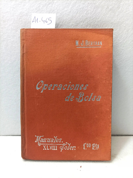 Operaciones de bolsa.