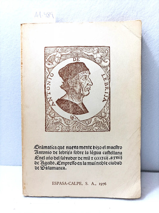 Gramática de la lengua castellana.
