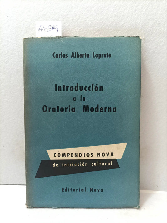 Introducción a la oratoria moderna.