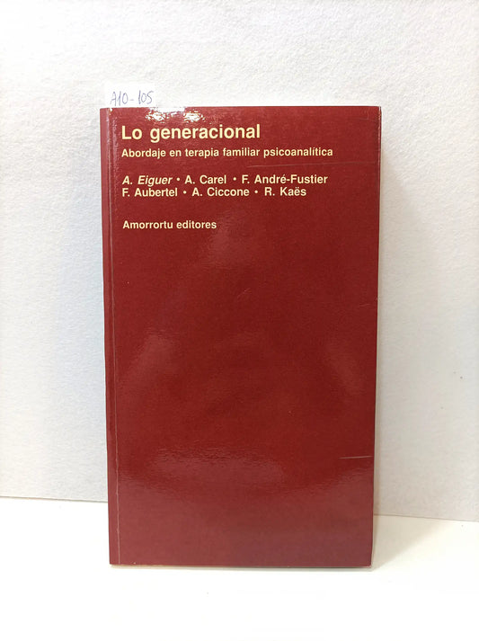 Lo generacional. Abordaje en terapia familiar psicoanalítica.