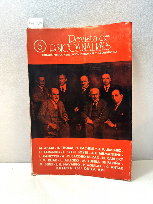 Revista de Psicoanálisis, tomo XLIII, Nº 6.