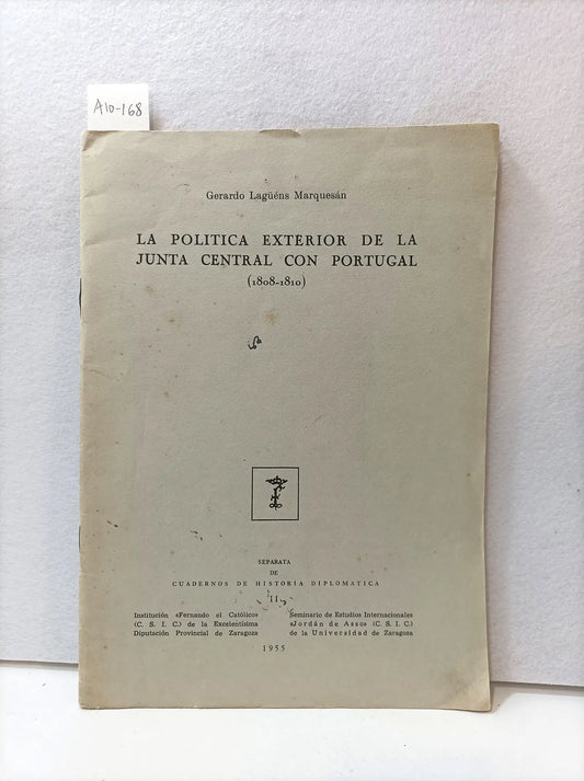 La política exterior de la Junta Central con Portugal (1808-1810).