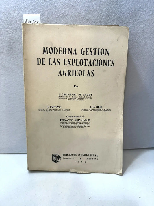 Moderna gestión de las explotaciones agrícolas.