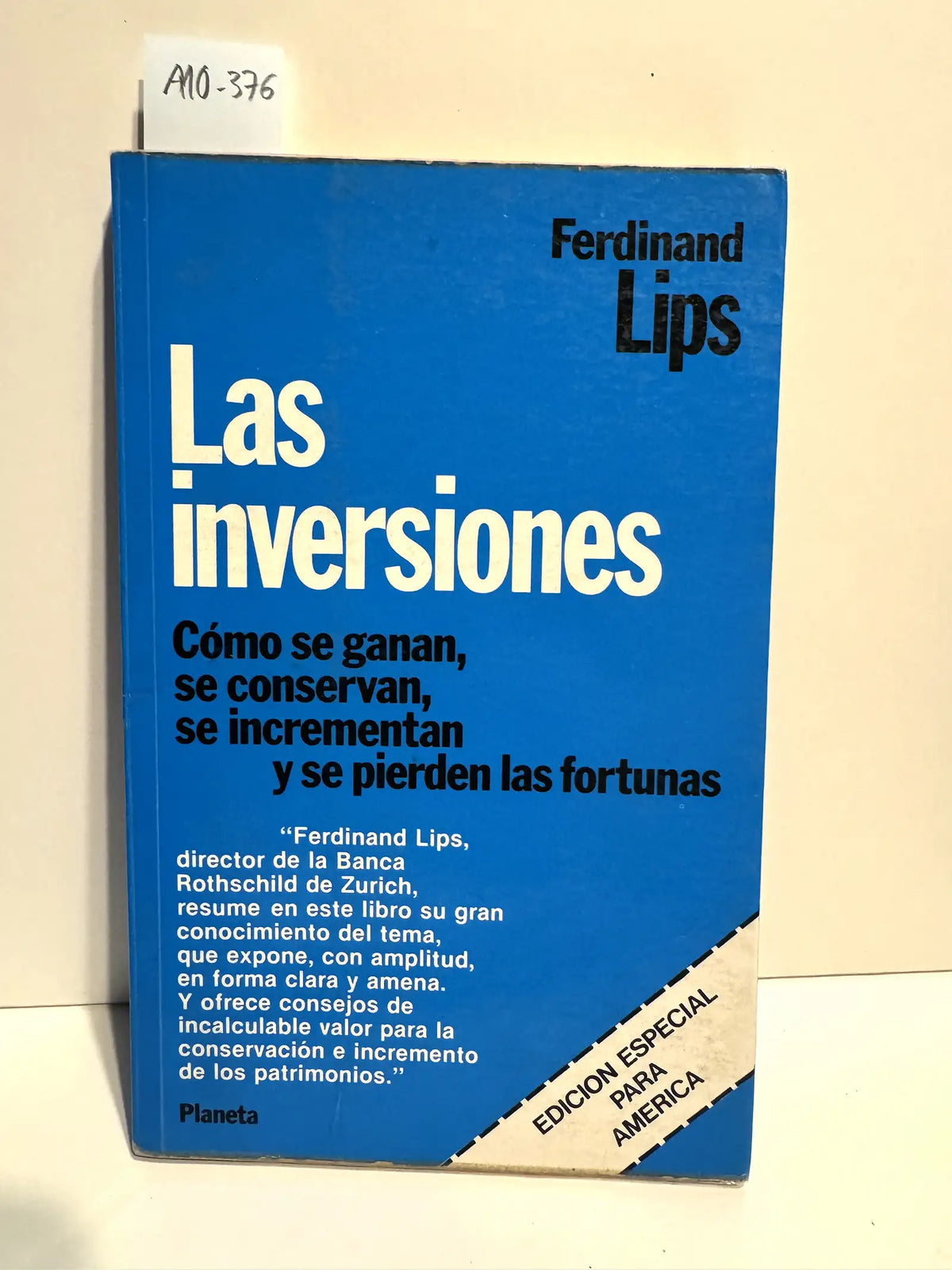Las inversiones. — LIPS, Ferdinand.