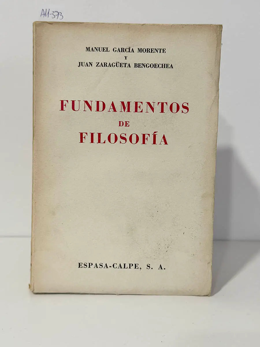 Fundamentos de Filosofía.