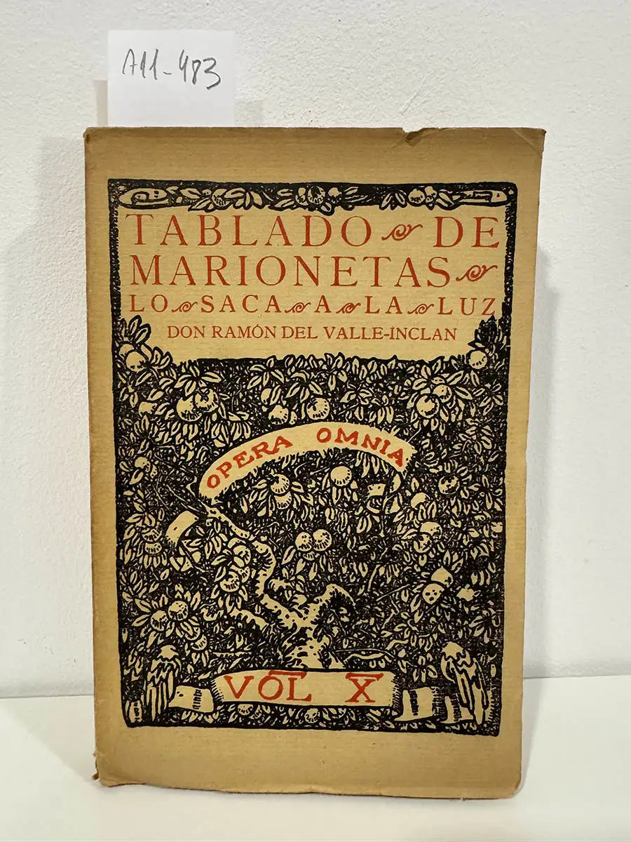 Tablado de Marionetas para educación de príncipes. (Opera Omnia vol X).