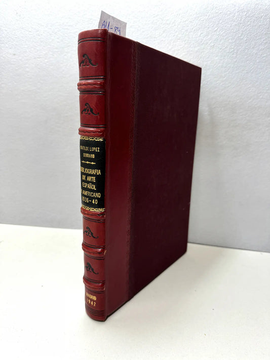 Bibliografía del Arte Español y Americano 1936-40.