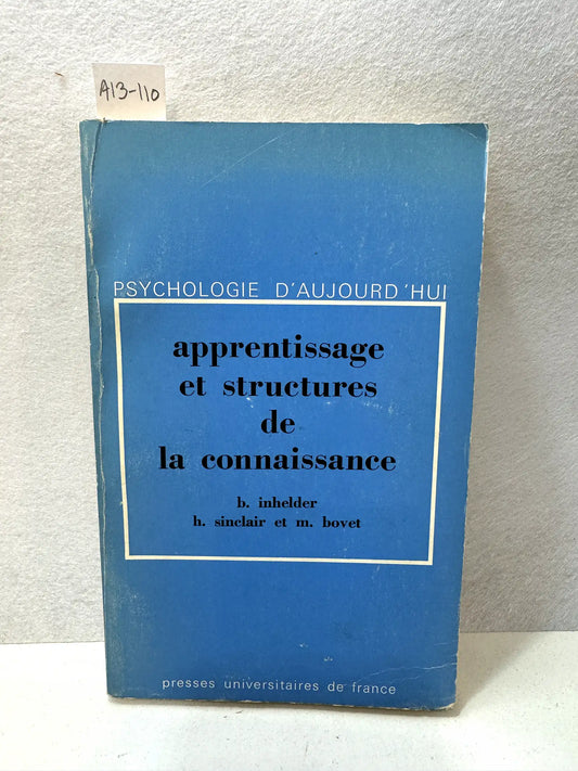 Apprentissage et structures de la connaisance.