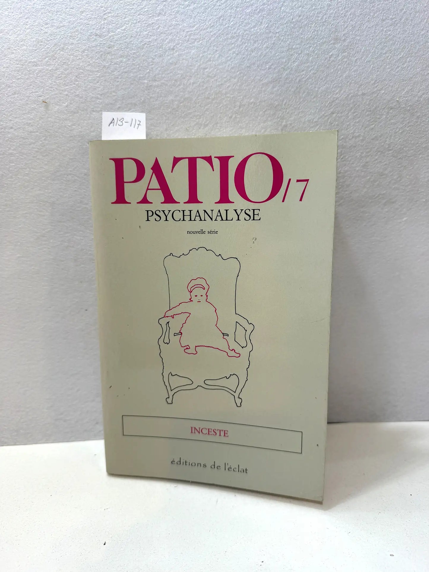 Revista PATIO nº 7. Psychanalyse. Inceste.