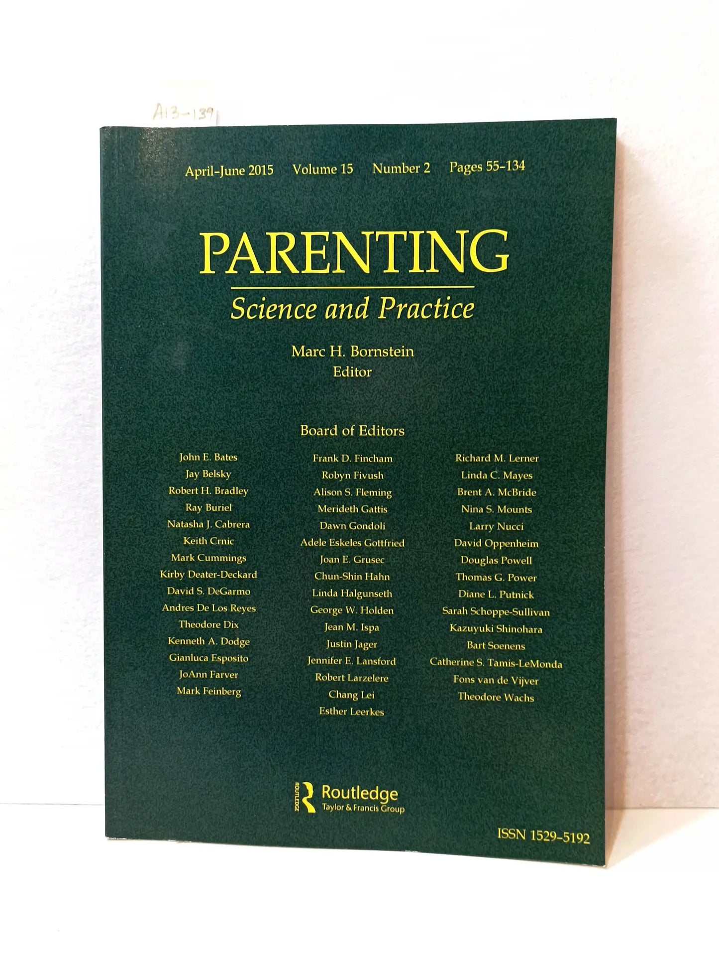 Parenting. Science and Practice. April-June 2015, Volume 15, Number 2.